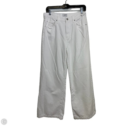Jeans Wide Leg By Pilcro In White Denim, Size: 6