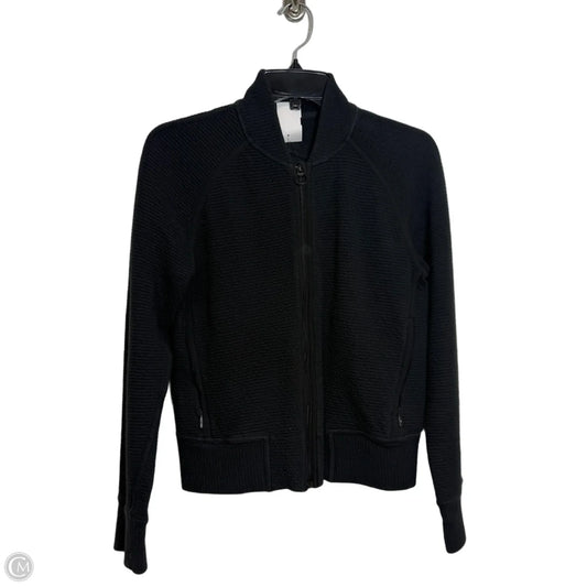 Athletic Jacket By Lululemon In Black, Size: 6