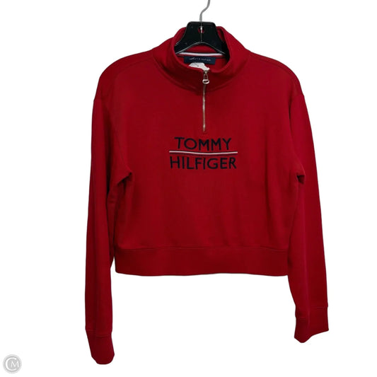Top Long Sleeve By Tommy Hilfiger In Red, Size: S