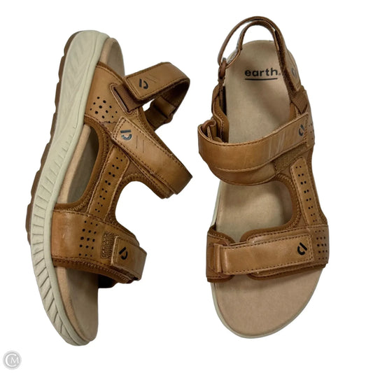 Sandals Flats By Earth In Brown, Size: 9