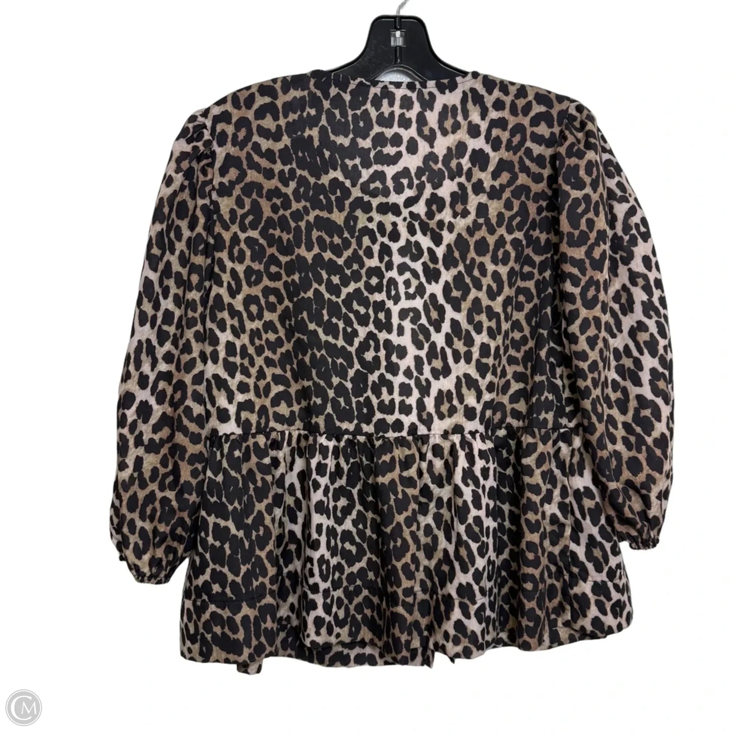 Top 3/4 Sleeve By Cme In Animal Print, Size: S