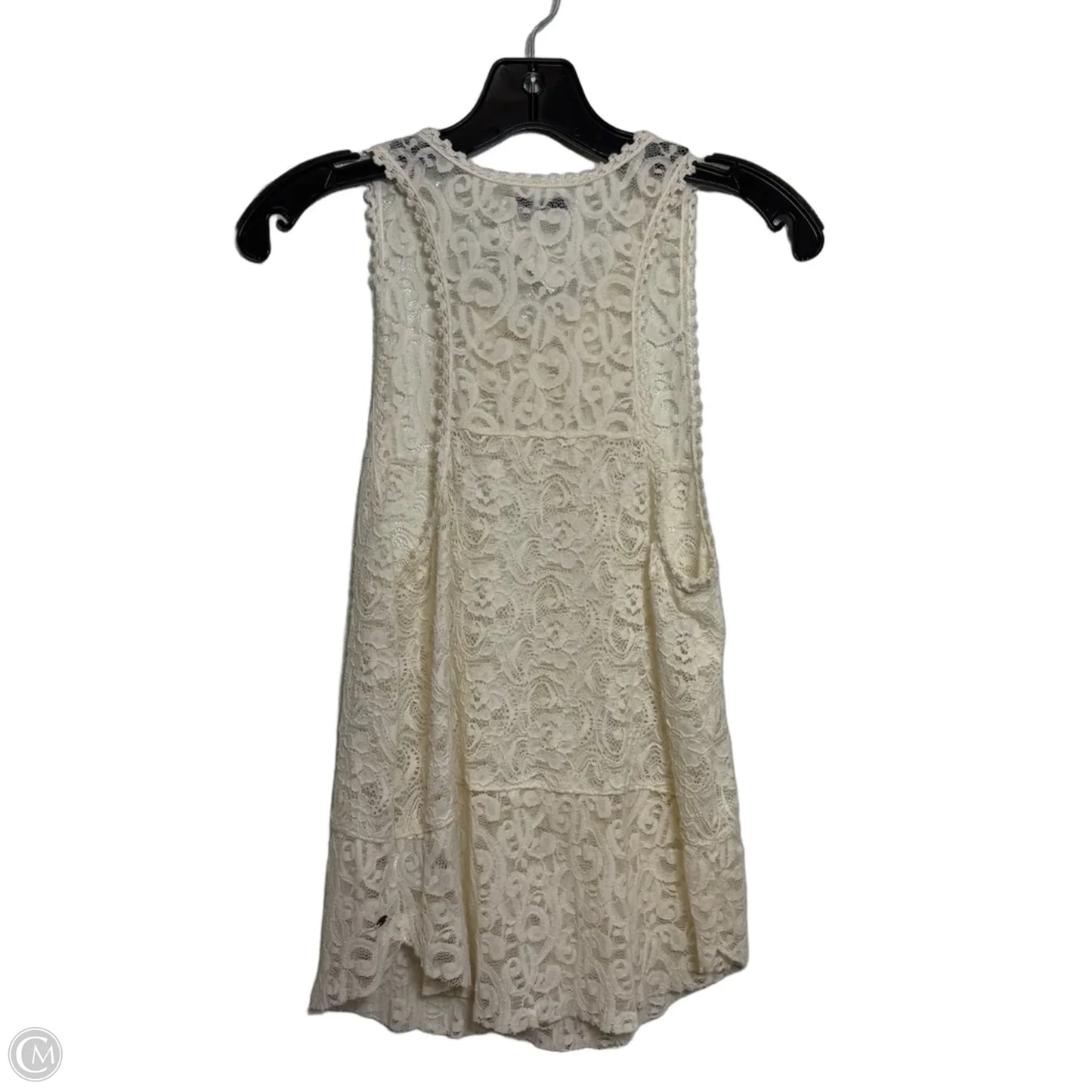 Tank Top By American Eagle In Ivory, Size: Xs
