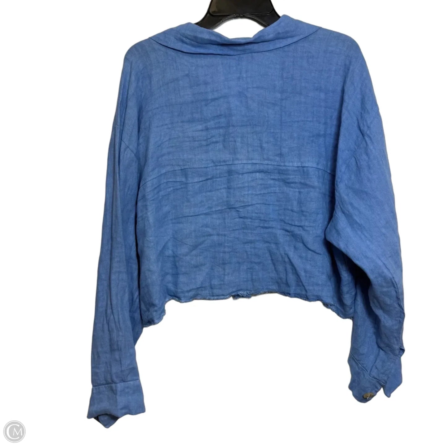 Top Long Sleeve By Cmf In Blue, Size: Xl