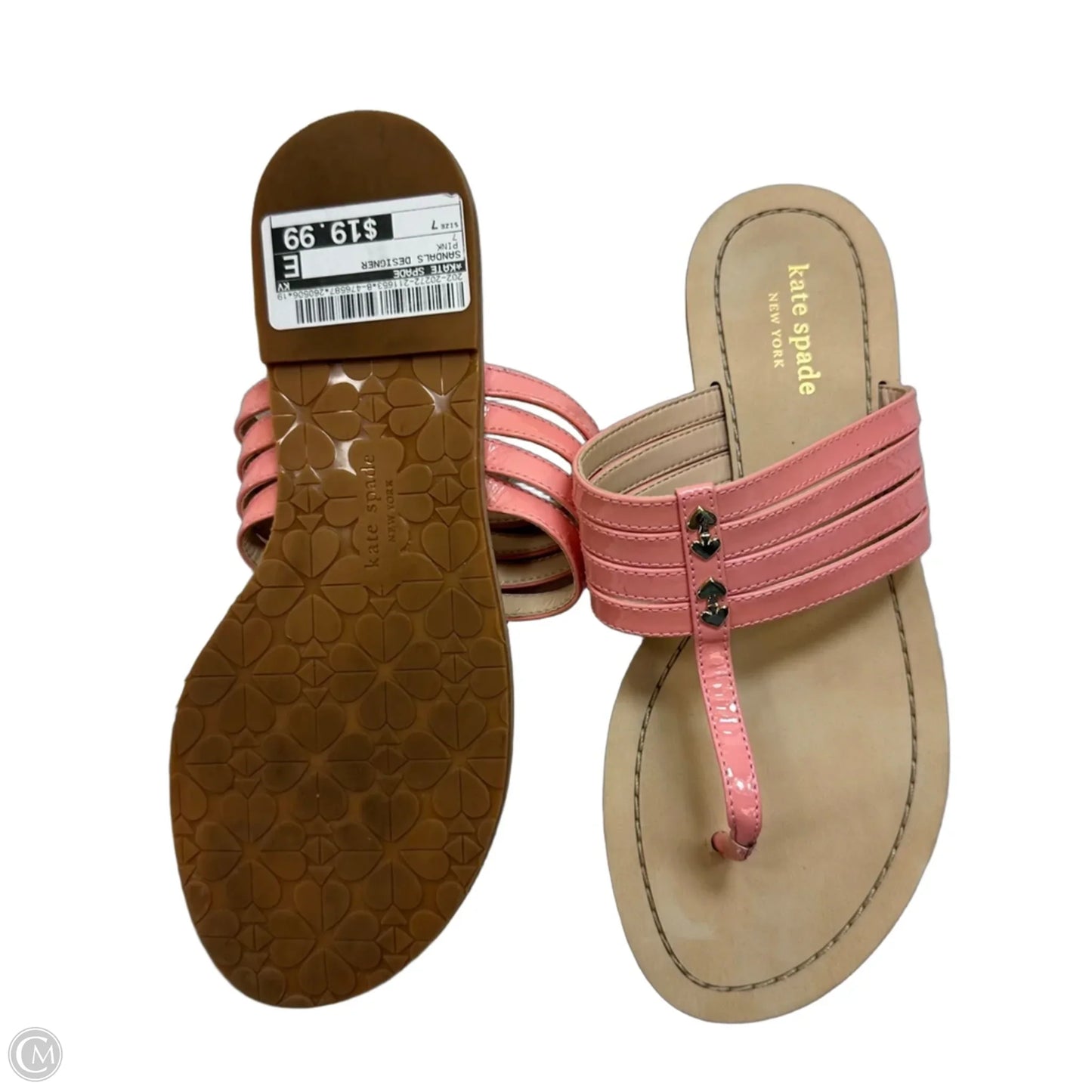 Sandals Designer By Kate Spade In Pink, Size: 7