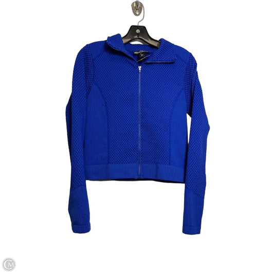 Athletic Top Long Sleeve Collar By Bailey 44 In Blue, Size: M