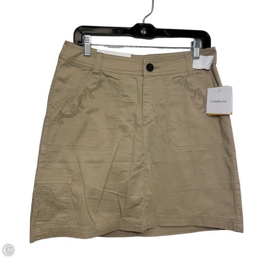 Skort By Croft And Barrow In Tan, Size: 8