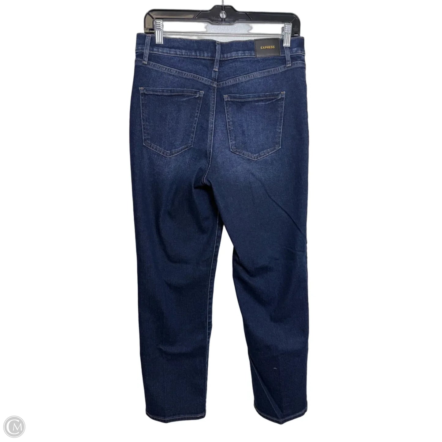 Jeans Straight By Express In Blue Denim, Size: 8