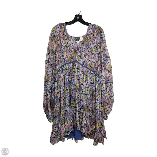 Dress Party Midi By Arula In Floral Print, Size: 2x