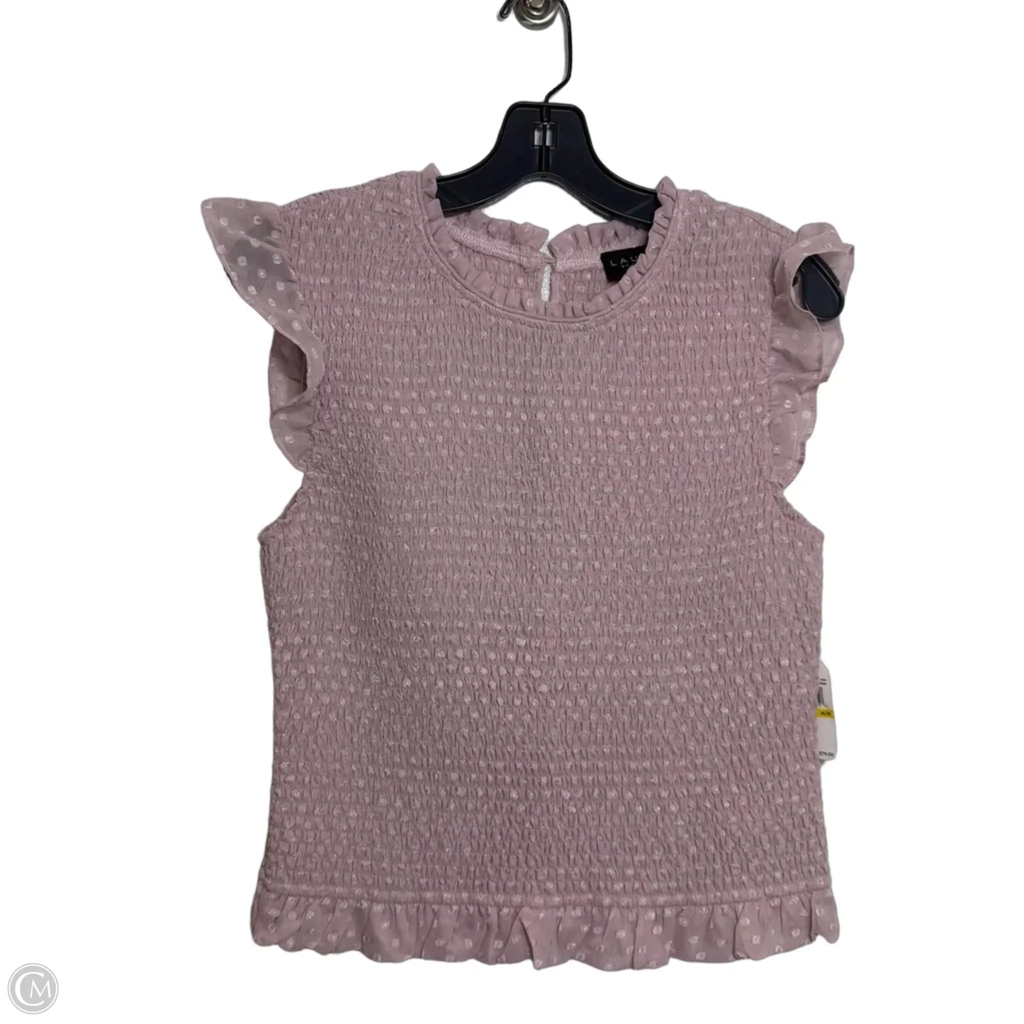Top Sleeveless By Laundry In Pink, Size: M
