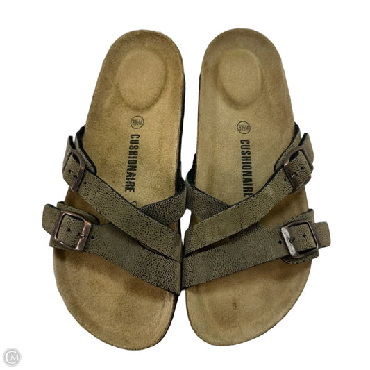Sandals Flats By Cushionaire In Tan, Size: 8.5