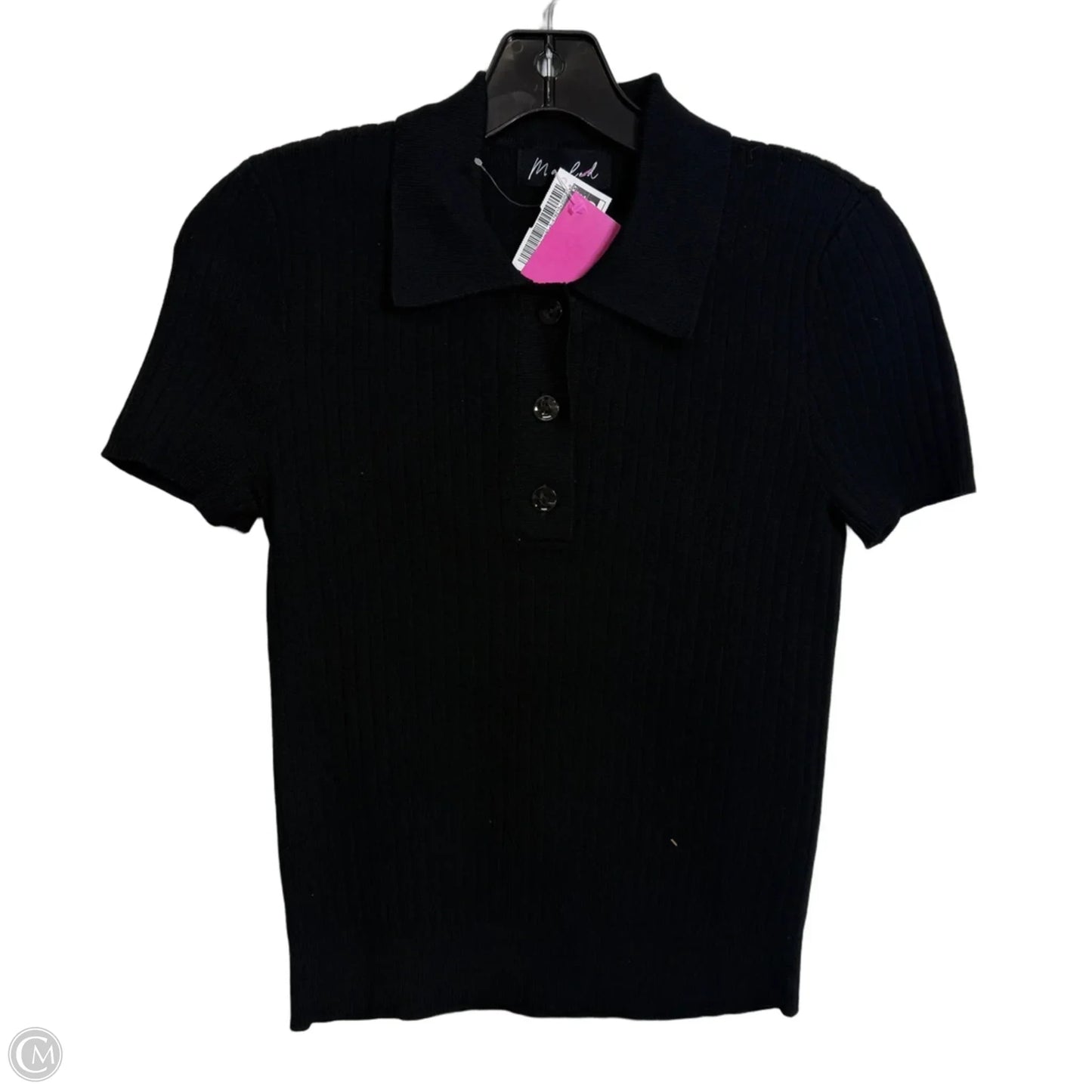 Top Short Sleeve By Marled In Black, Size: Xs