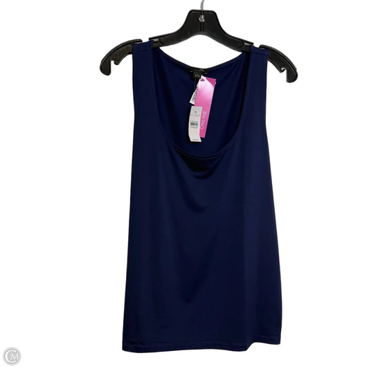 Top Sleeveless Basic By Ann Taylor In Navy, Size: L