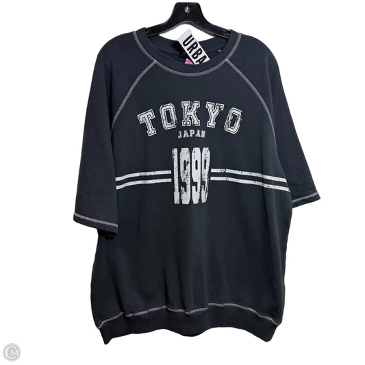 Top Short Sleeve By Urban Outfitters In Grey, Size: L