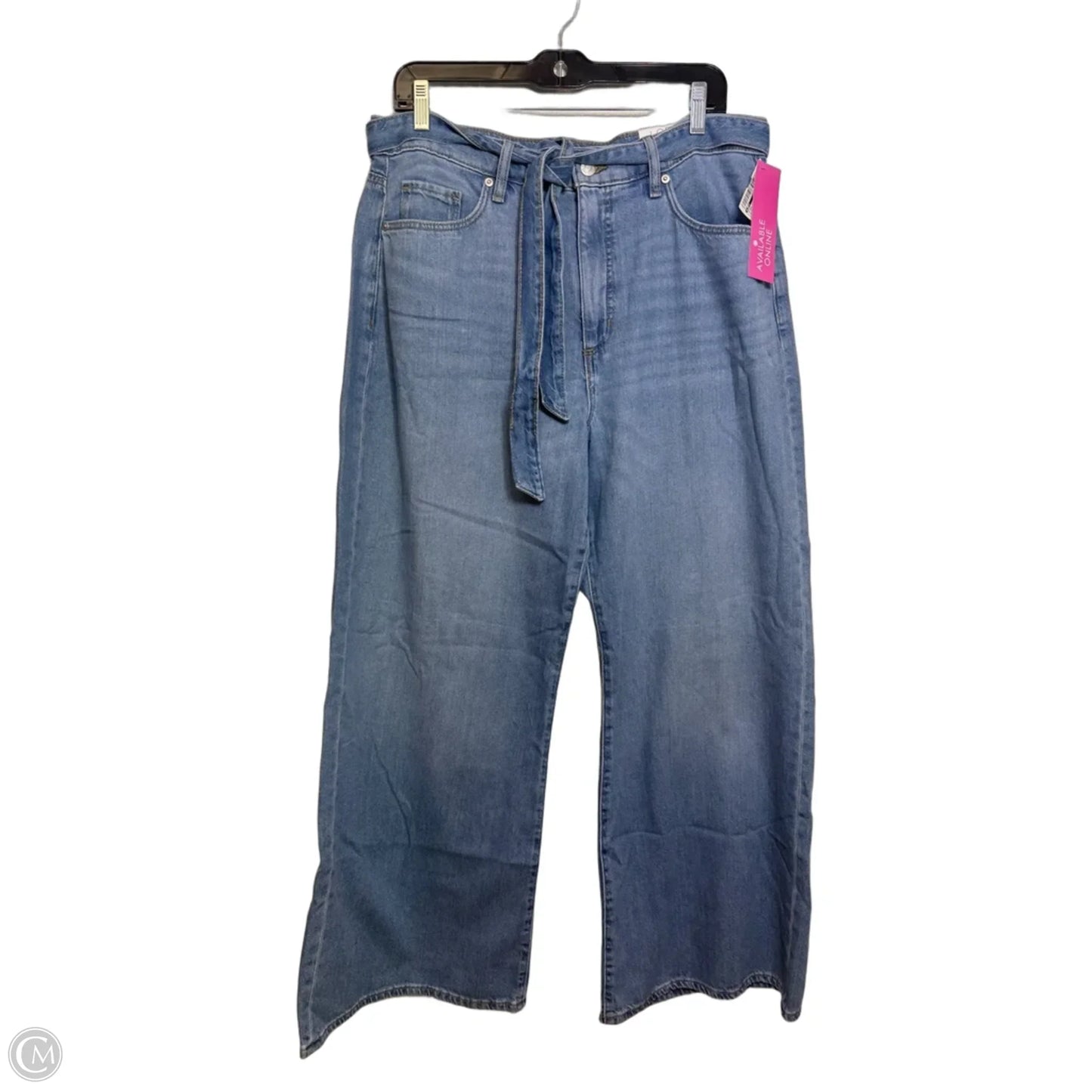Jeans Wide Leg By Loft In Blue Denim, Size: 12