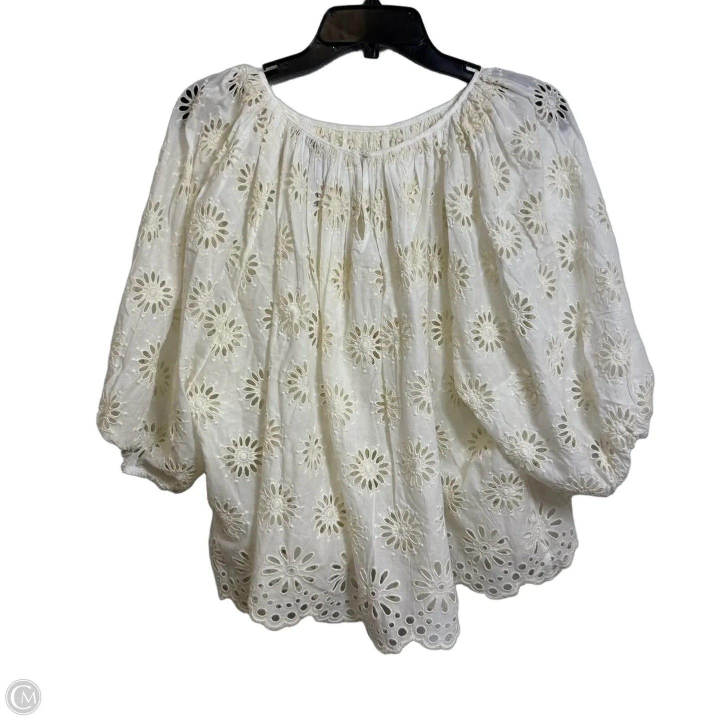 Top Short Sleeve By Madewell In Ivory, Size: Xxl
