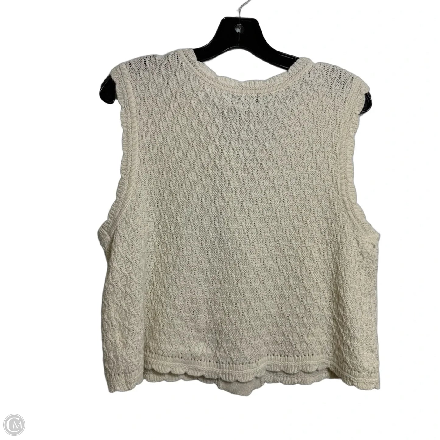 Top Sleeveless By Future Collective In Ivory, Size: L