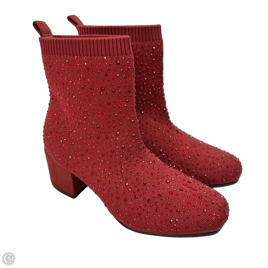Boots Ankle Flats By Kenneth Cole Reaction In Red, Size: 7
