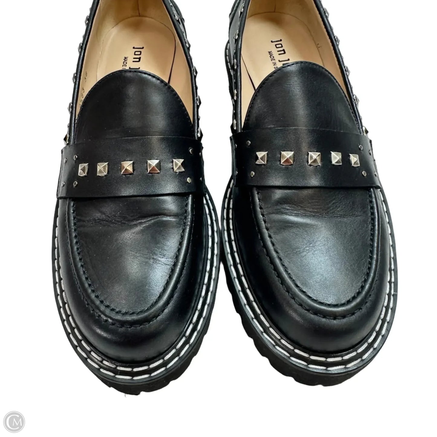 Loafers Shoes Flats By JON JOSEPH In Black, Size: 38