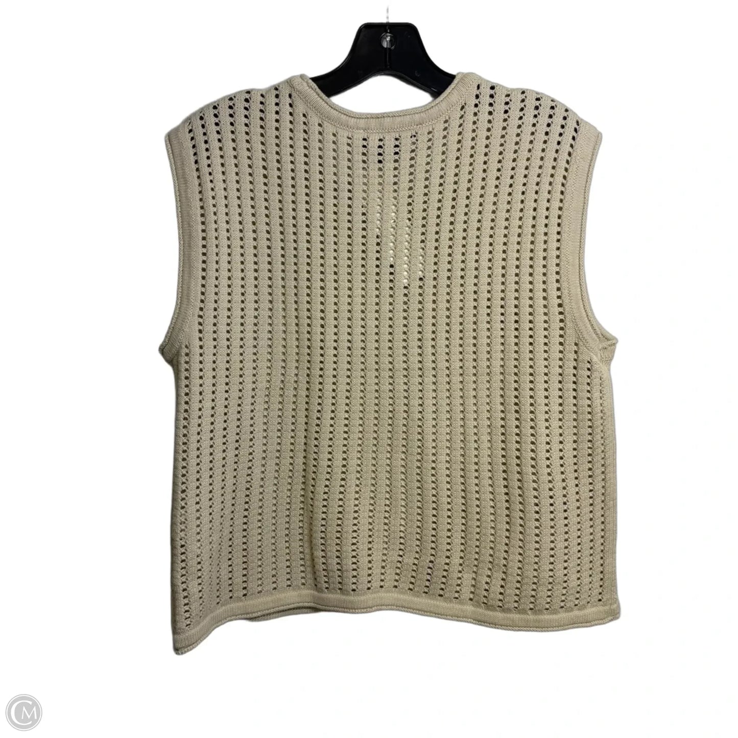 Top Sleeveless By Dkny In Tan, Size: M