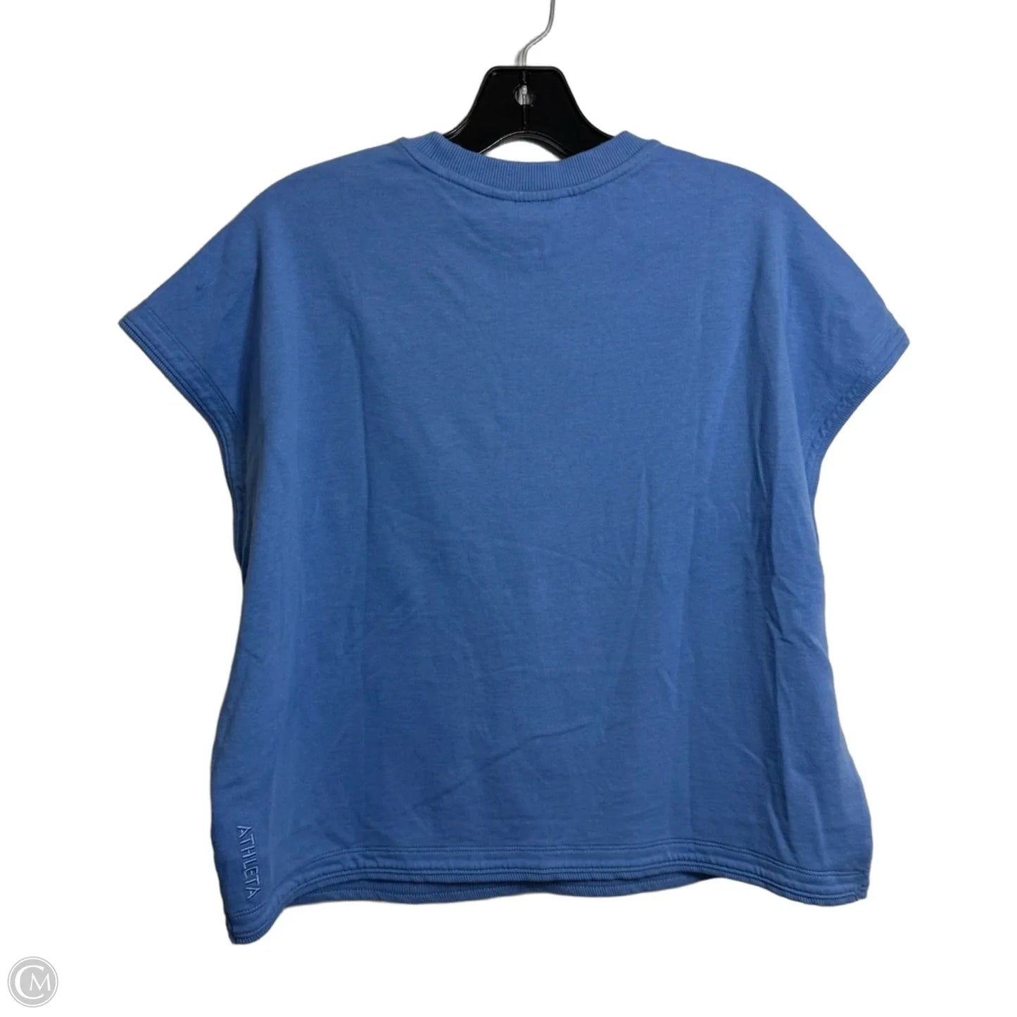 Athletic Top Short Sleeve By Athleta In Blue, Size: M