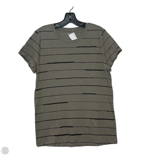 Athletic Top Short Sleeve By Athleta In Tan, Size: M