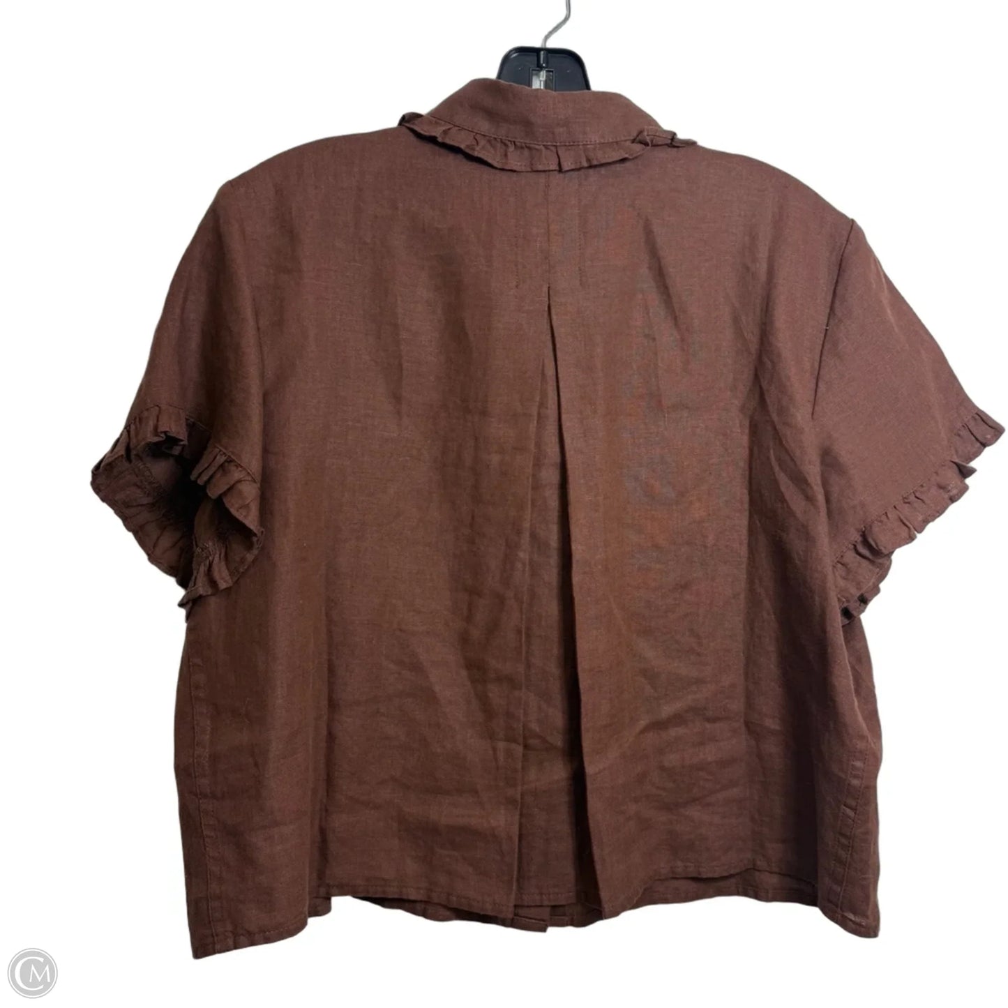 Top Short Sleeve By J. Crew In Brown, Size: M