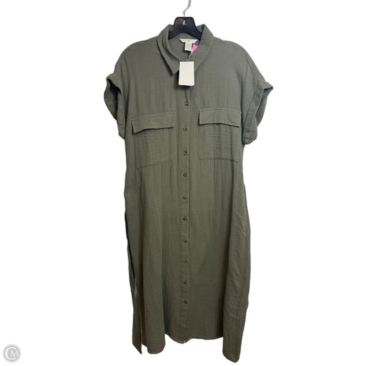 Dress Casual Short By H&m In Green, Size: S
