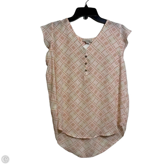 Top Sleeveless By Loft In Pink, Size: M