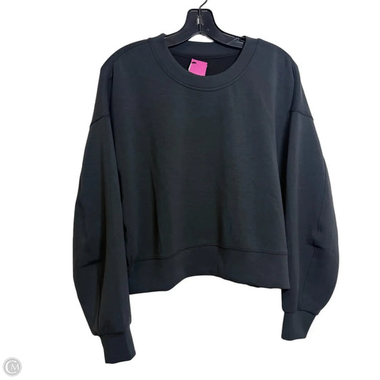 Athletic Top Long Sleeve Crewneck By Lululemon In Grey, Size: S