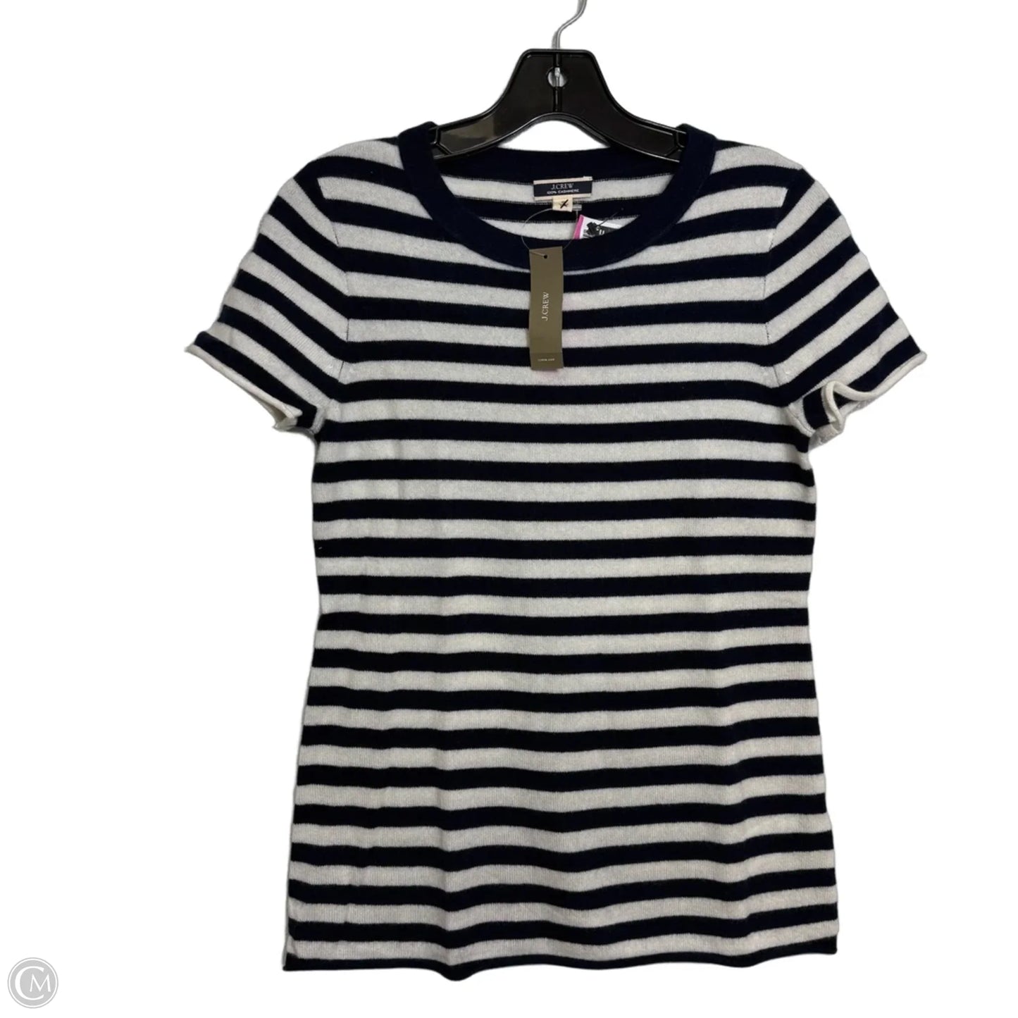 Sweater Short Sleeve By J. Crew In Striped Pattern, Size: S