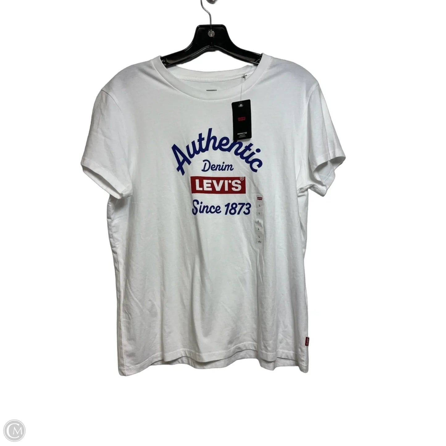 Top Short Sleeve Basic By Levis In White, Size: L