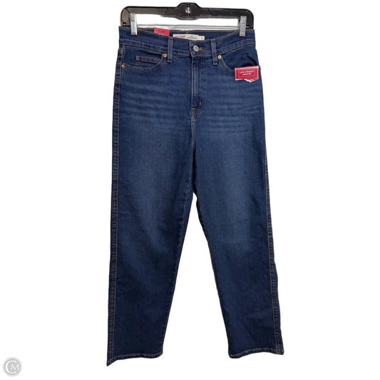 Jeans Straight By Levis In Blue Denim, Size: 2