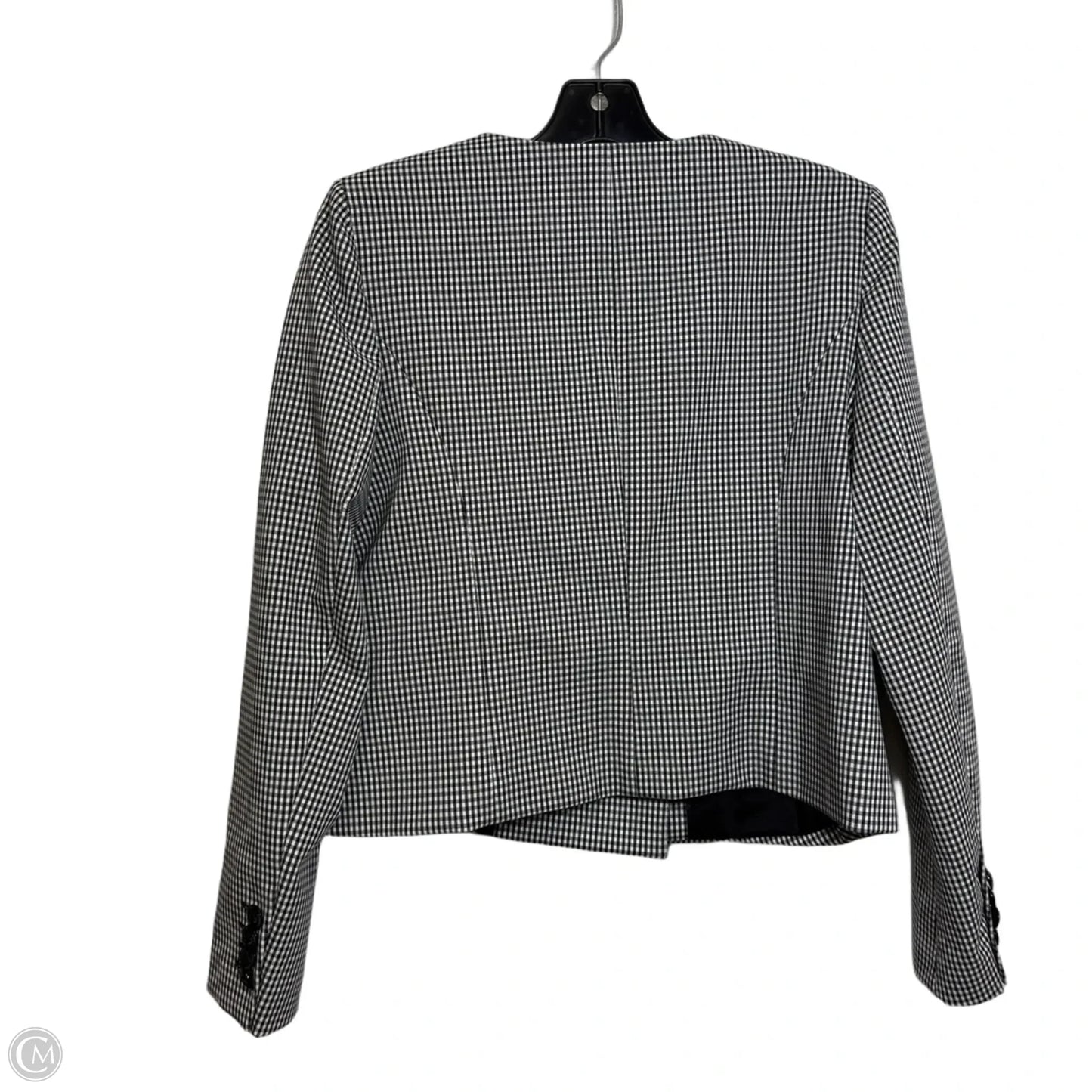 Blazer By White House Black Market In Checkered Pattern, Size: 8