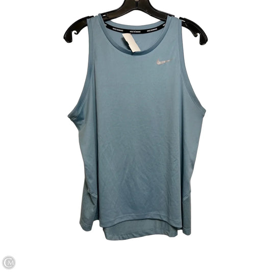 Tank Top By Nike Apparel In Blue, Size: L