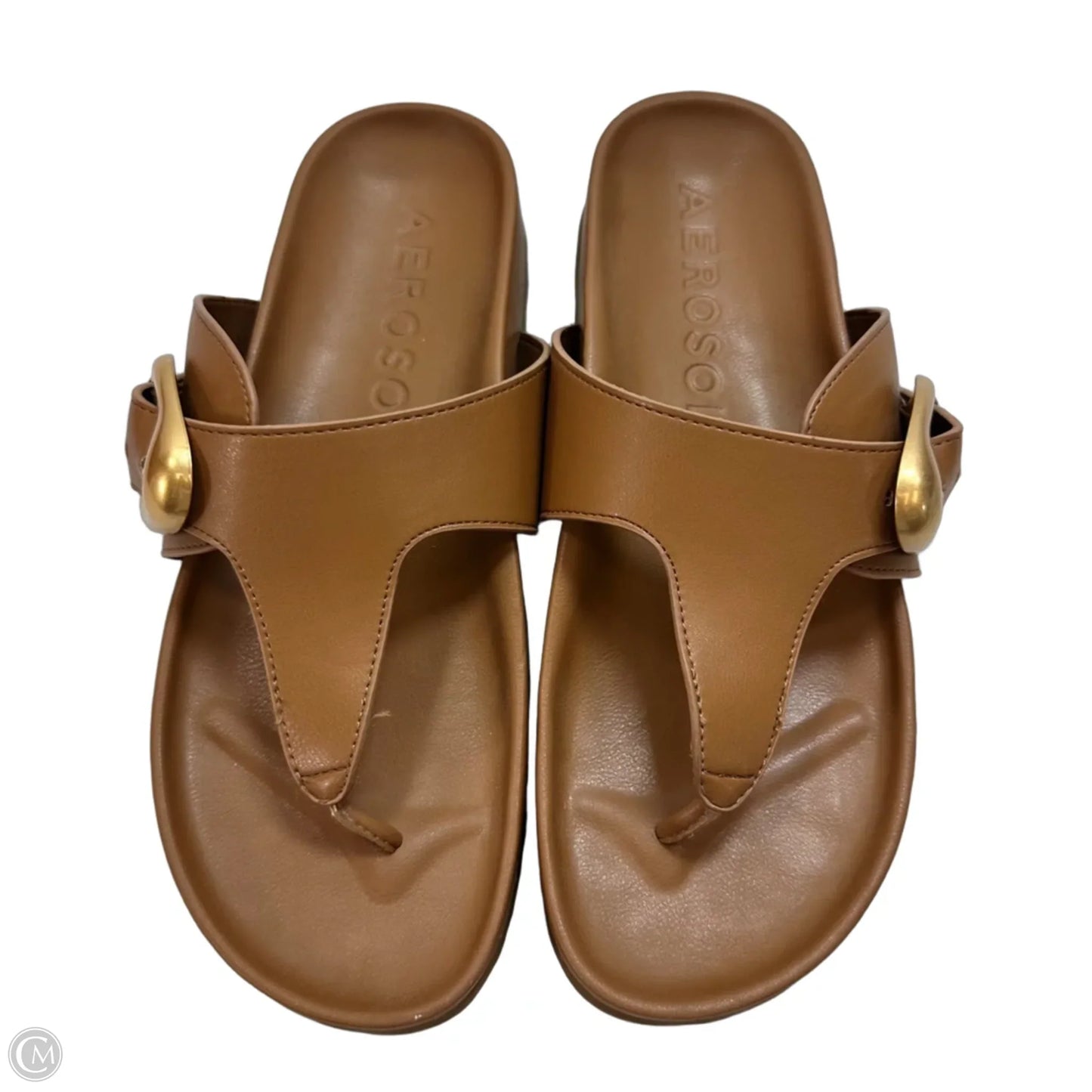 Sandals Flats By Aerosoles In Tan, Size: 9.5