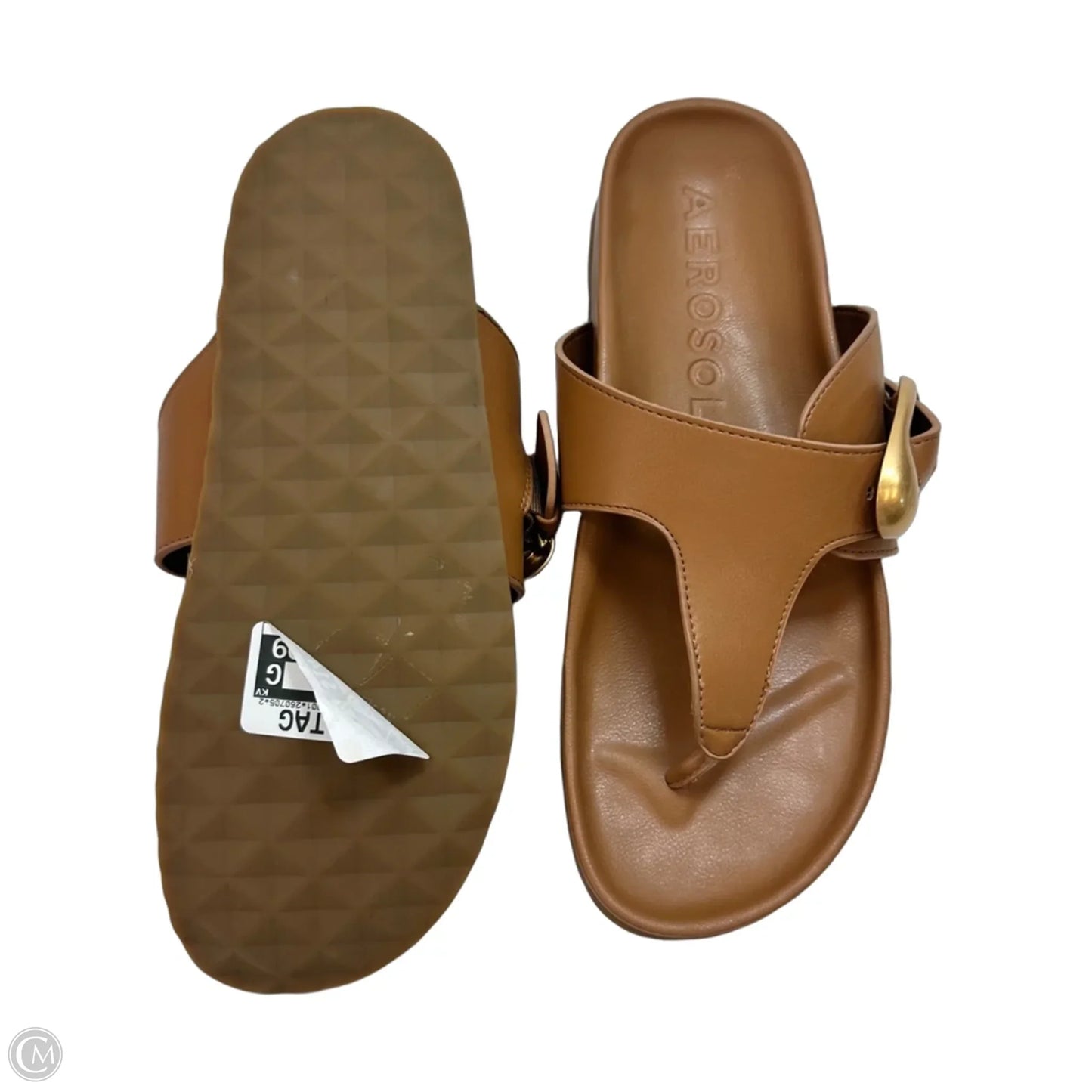 Sandals Flats By Aerosoles In Tan, Size: 9.5