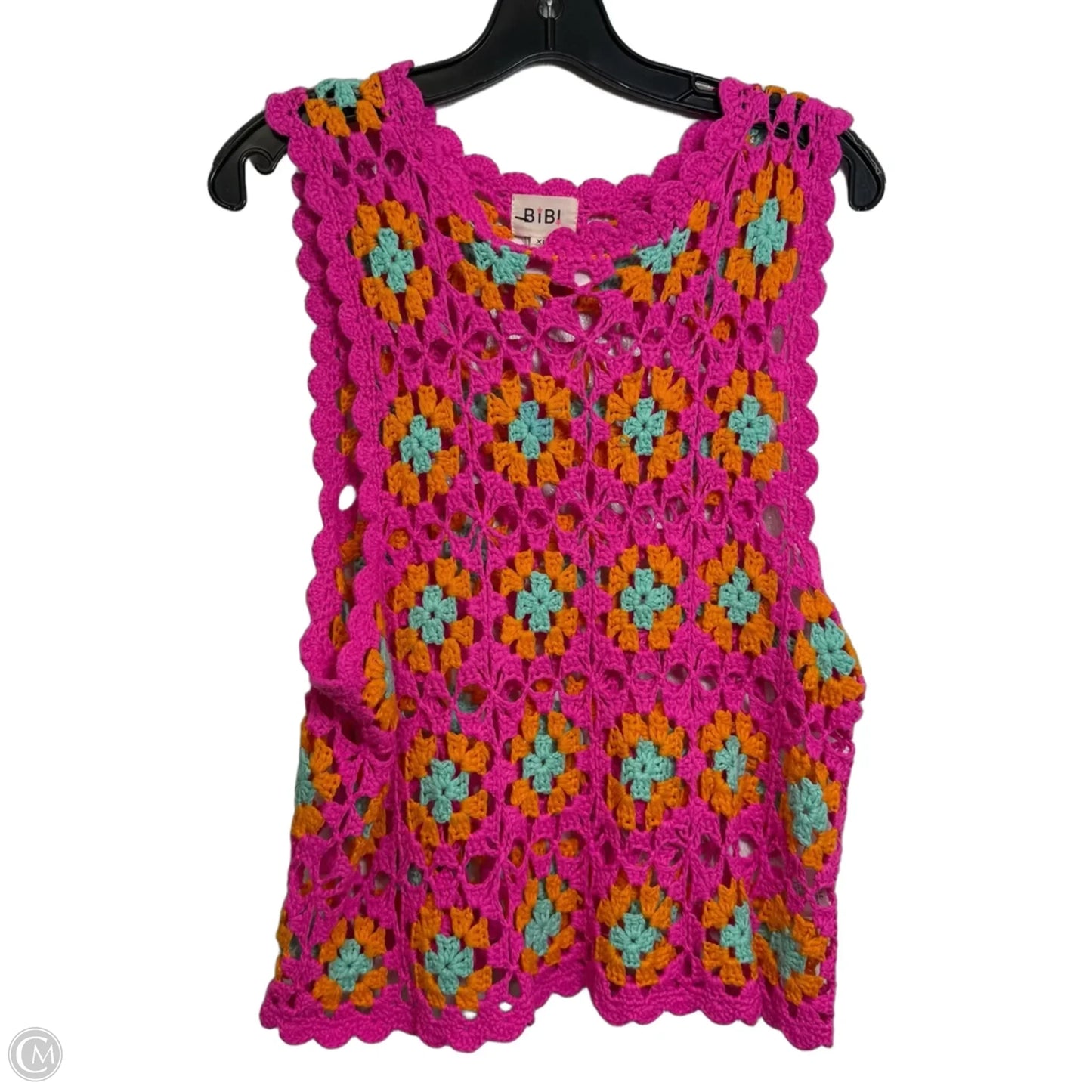Top Sleeveless By Bibi In Pink, Size: Xl