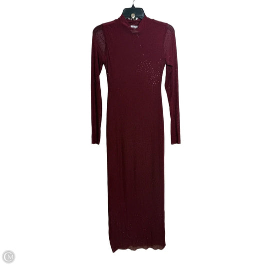 Dress Party Long By Bar Iii In Maroon, Size: Xs