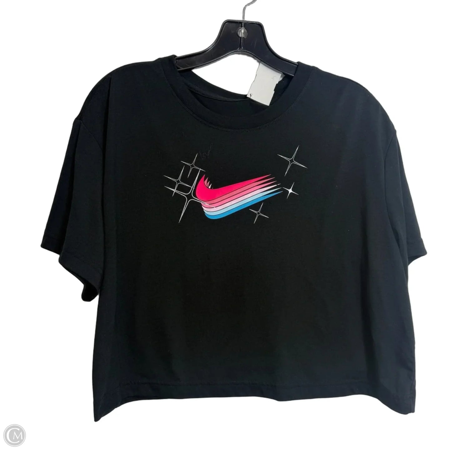 Top Short Sleeve Basic By Nike Apparel In Black, Size: S