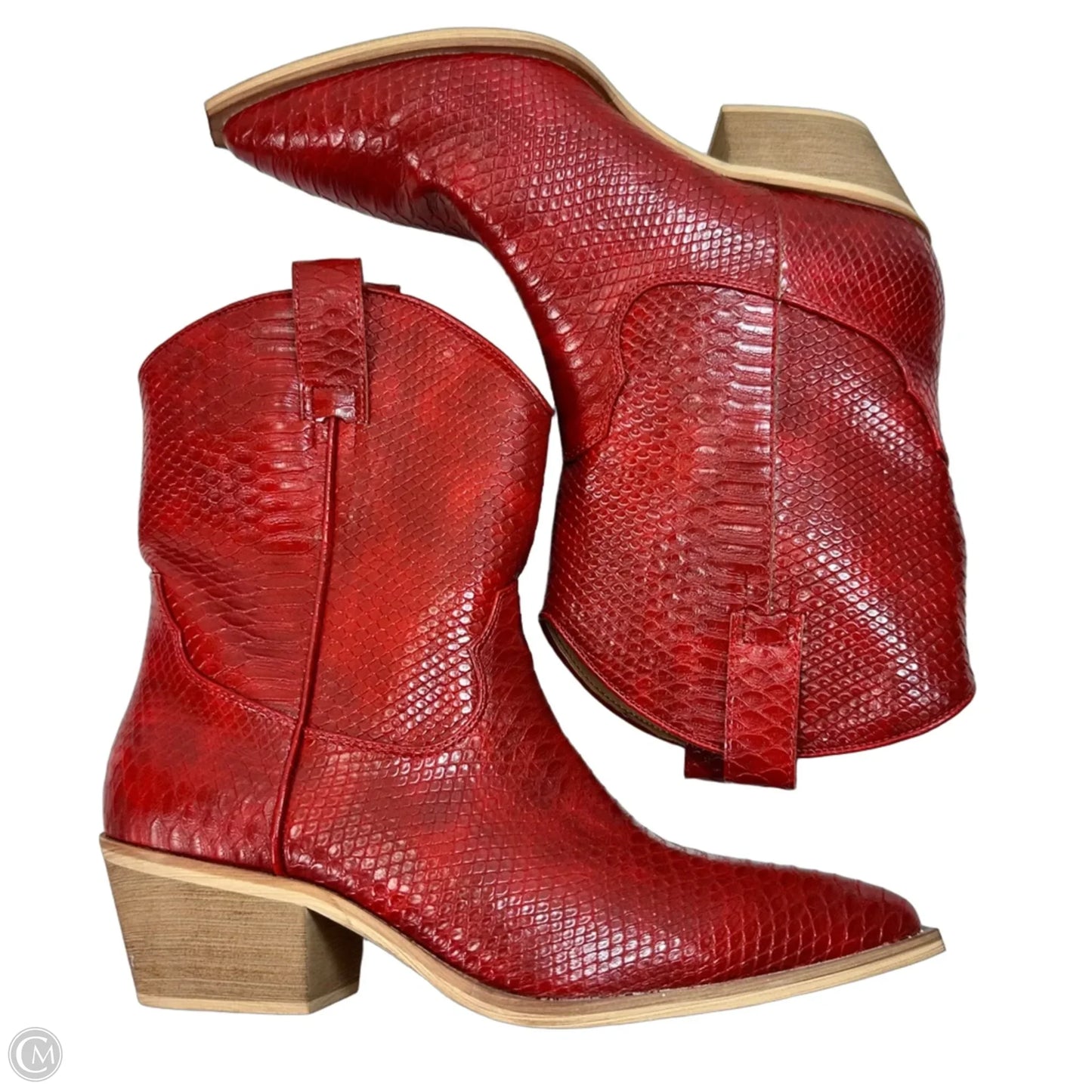 Boots Western By Clothes Mentor In Red, Size: 10W