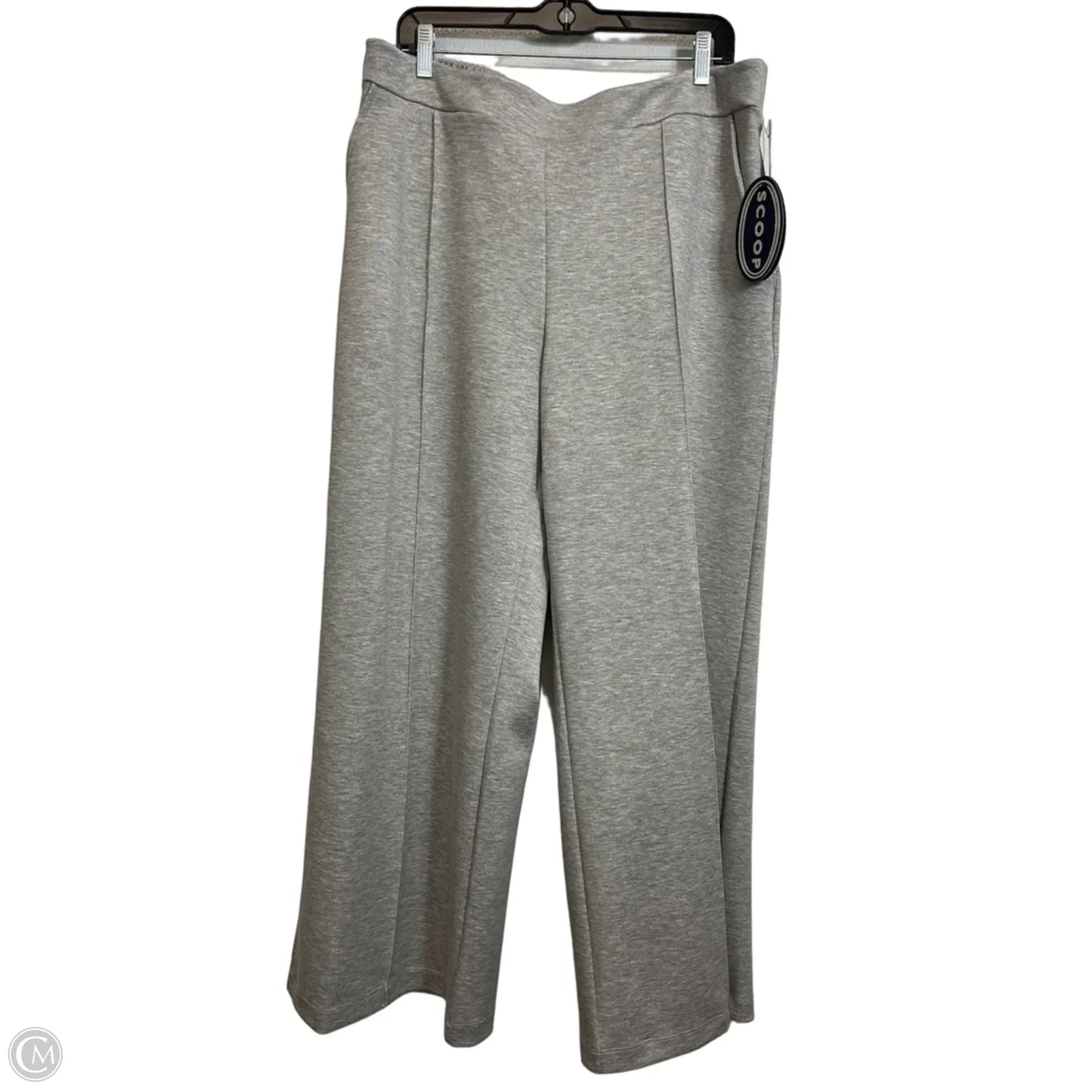Athletic Pants 2pc By Scoop In Grey, Size: Xxl