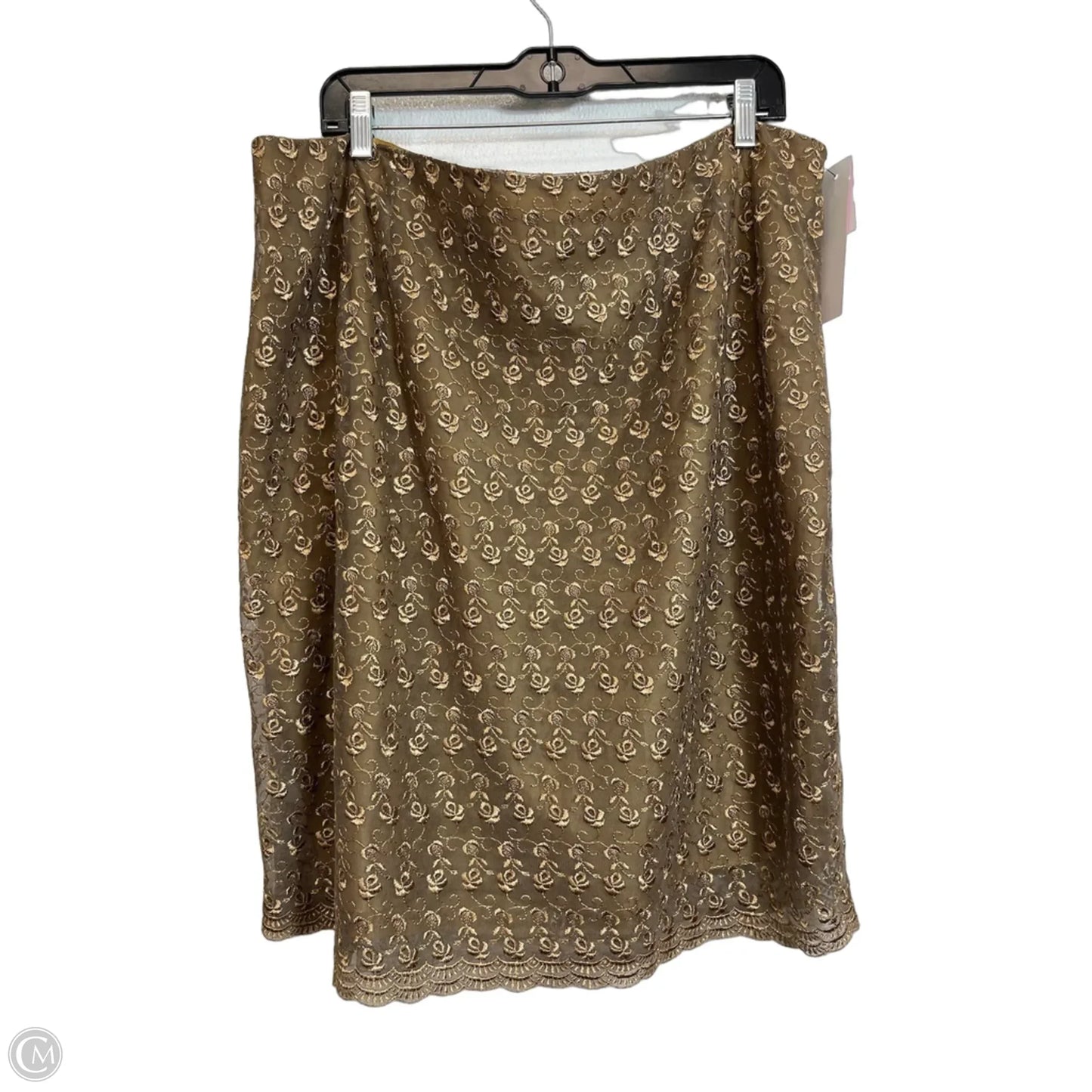 Skirt Mini & Short By Clothes Mentor In Tan, Size: 20