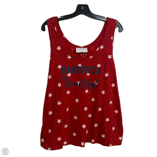 Tank Top By Clothes Mentor In Red, Size: 2x