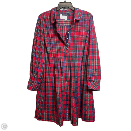 Dress Casual Short By Vineyard Vines In Plaid Pattern, Size: Xxl