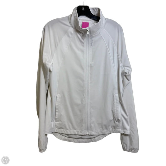 Athletic Jacket By Athleta In White, Size: M