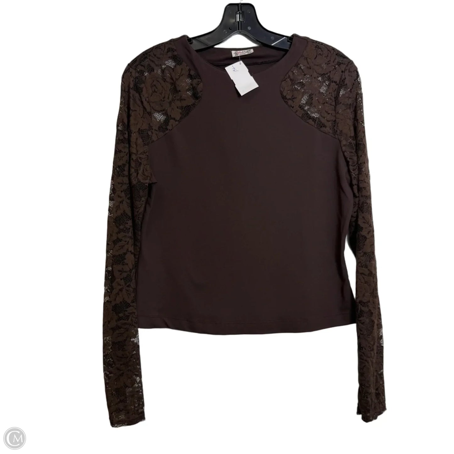 Top Long Sleeve By Free People In Brown, Size: L