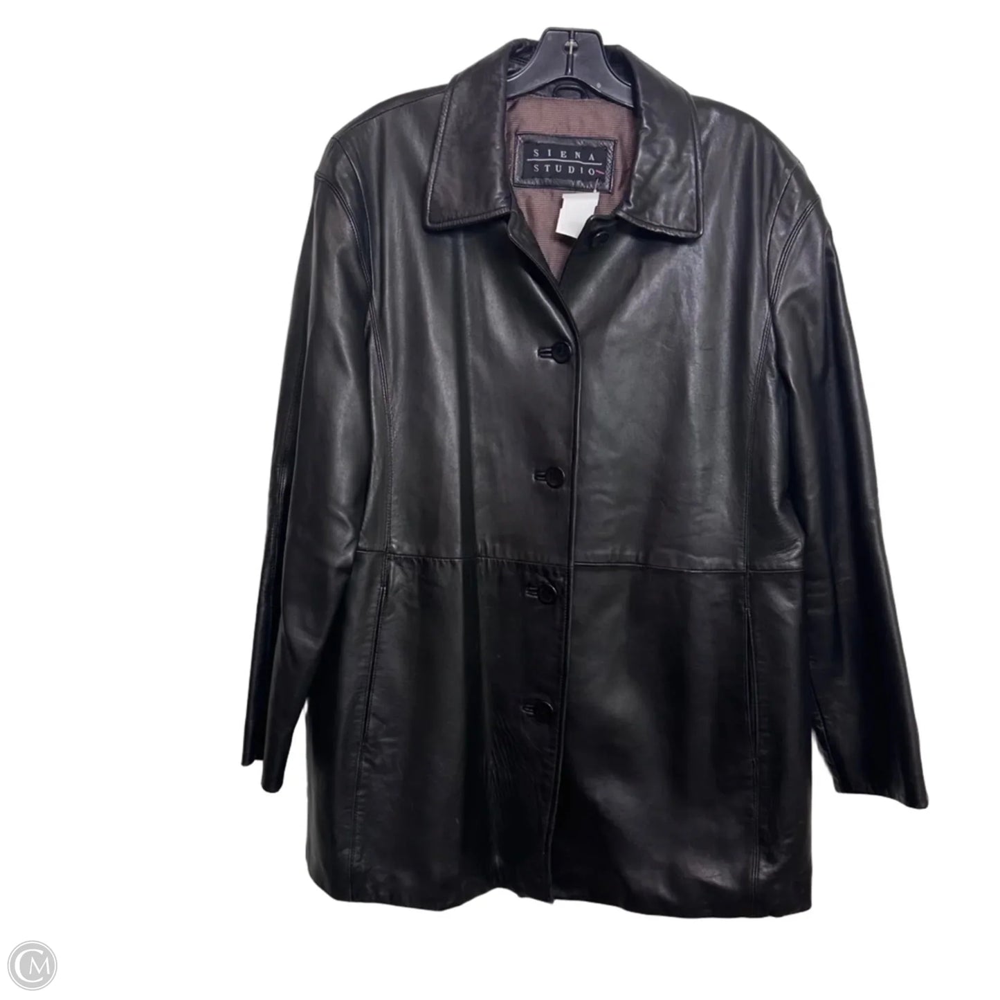 Jacket Leather By Cme In Black, Size: Xl