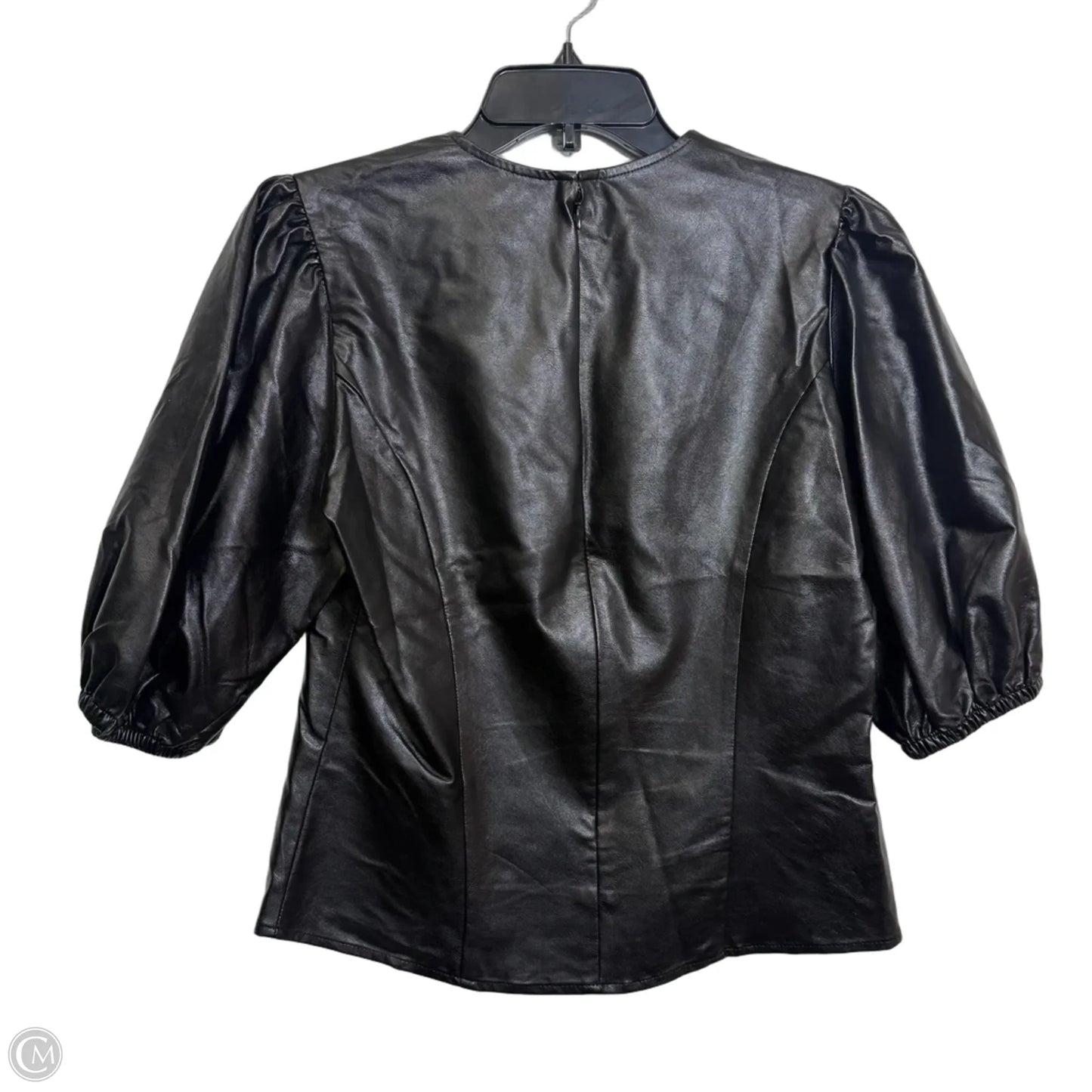 Top Short Sleeve By Express In Black, Size: S