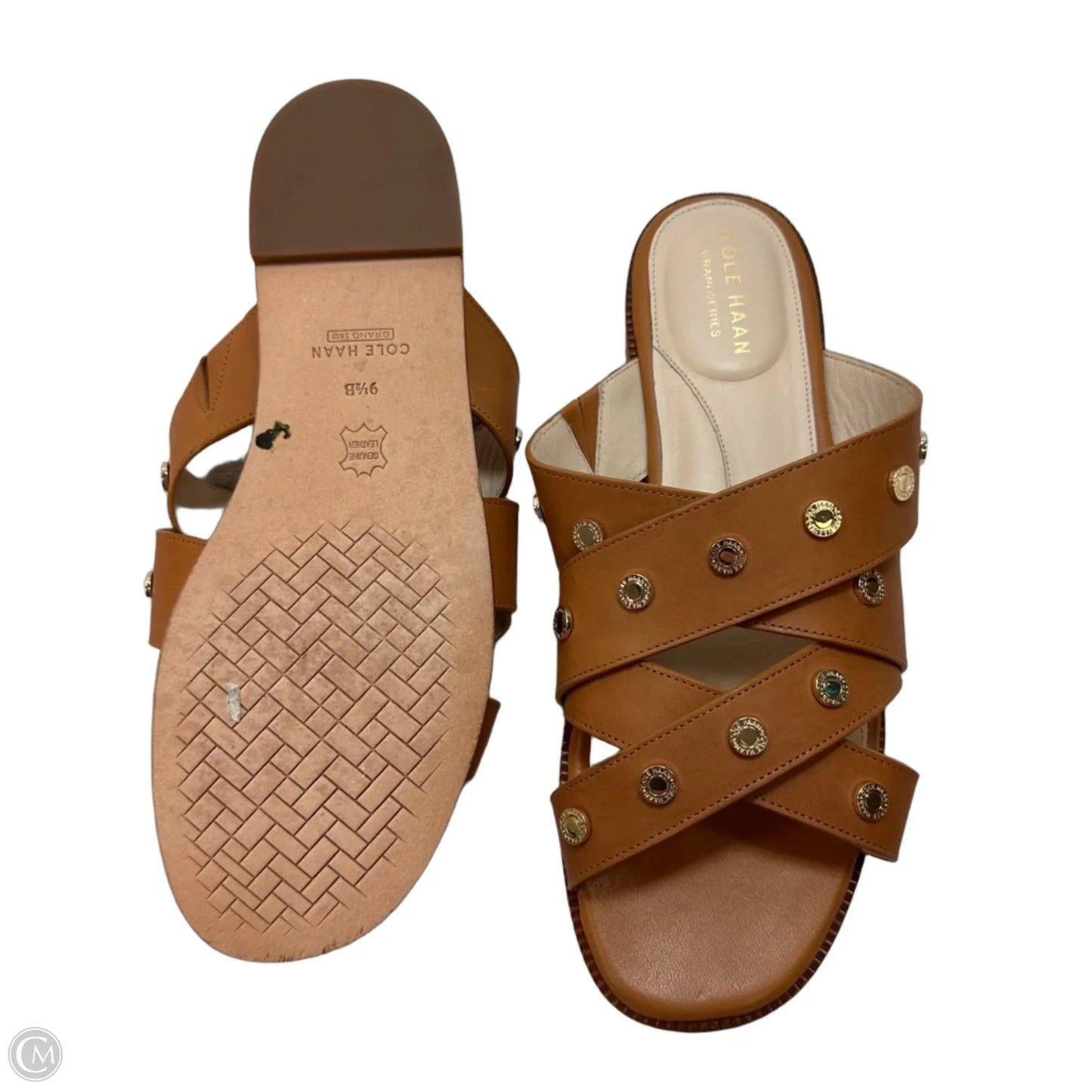 Sandals Flats By Cole-haan In Tan, Size: 9.5