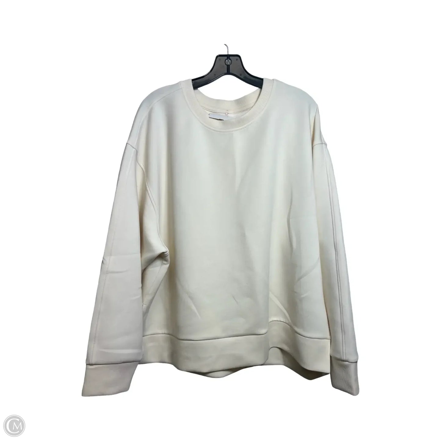 Sweatshirt Crewneck By Calia In Ivory, Size: 2x